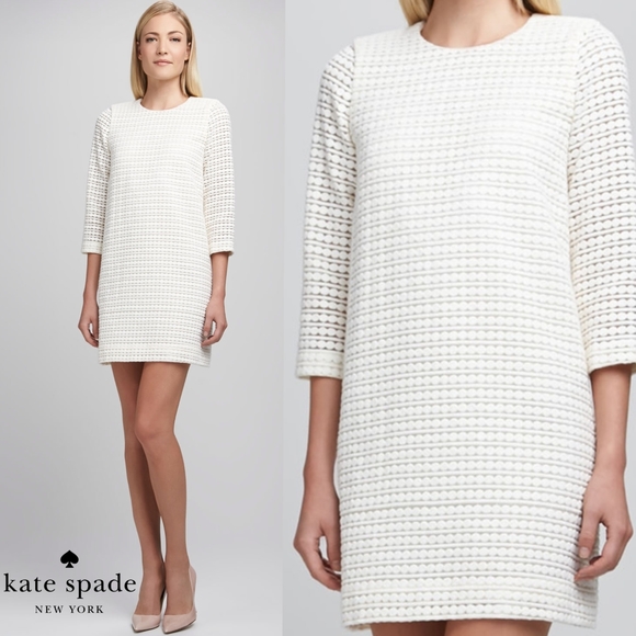 kate spade Dresses & Skirts - Kate Spade Ashby Shift Dress Winter Seaside Cream